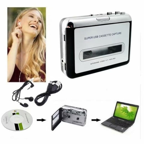 Cassette Tape To MP3 Converter Capture Audio Music Player