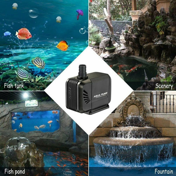Water Pump Fountain Fish Tank Pond Aquarium Pump