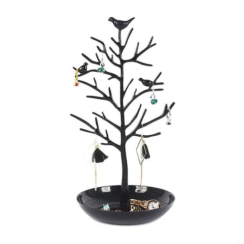 Jewellery Stand Organiser Tree Bird Ring Earring Necklace Holder