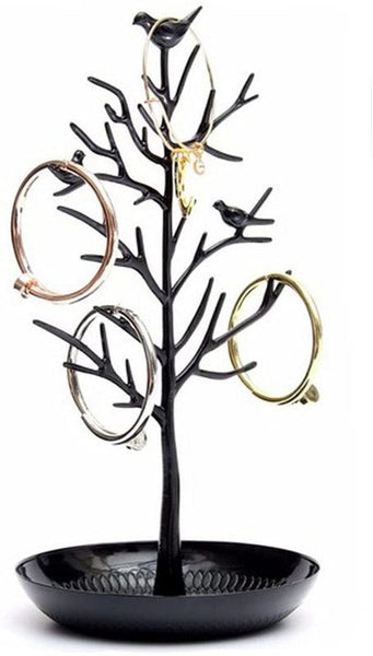 Jewellery Stand Organiser Tree Bird Ring Earring Necklace Holder