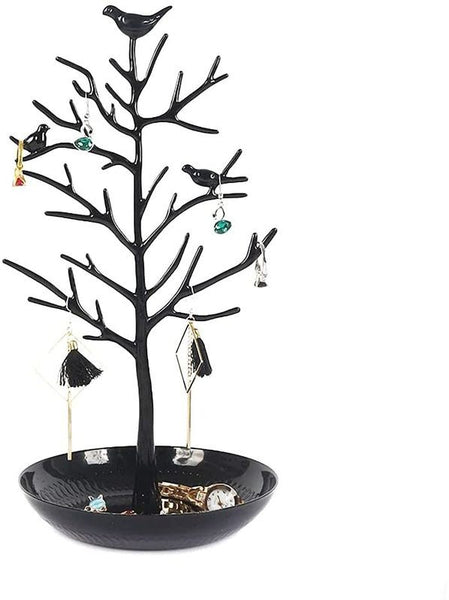Jewellery Stand Organiser Tree Bird Ring Earring Necklace Holder