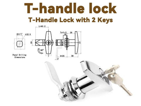 T-Handle Lock with Keys