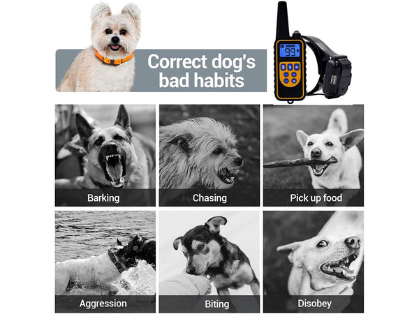 Pet Dog Training Collar Dog Bark Collar + Charger