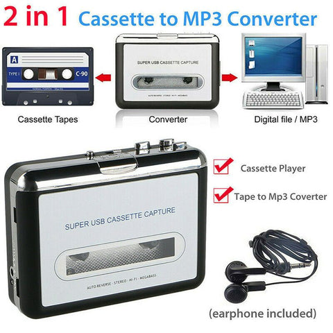 USB Cassette Player Tape to MP3 Converte