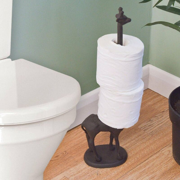 Toilet Paper Holder Cast Iron Giraffe Towel Stand