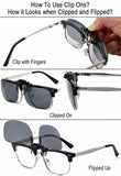 Polarized Clip On Sunglasses Medium