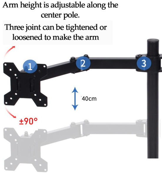 Dual Monitor Stand Bracket Mount