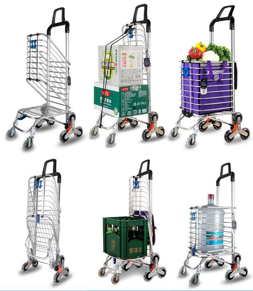 Shopping Cart Shopping Trolley 8 Wheels For Stairs