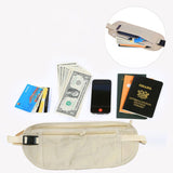 Hidden Security Money Passport Card Ticket Waist Pouch