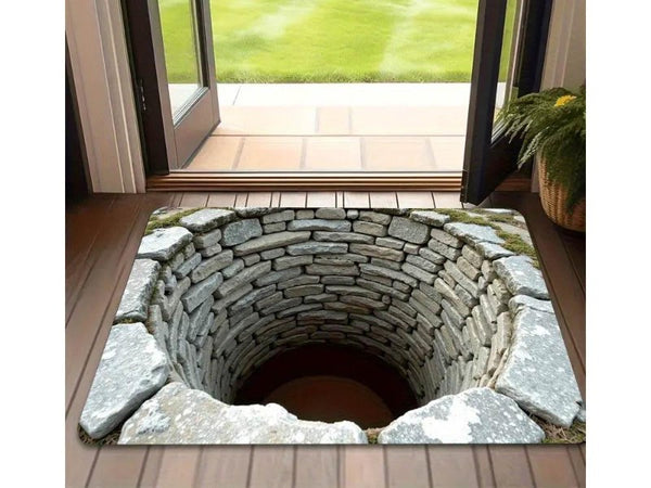 3D Optical Illusion Endless Abyss Non-Slip Doormat 40x60cm