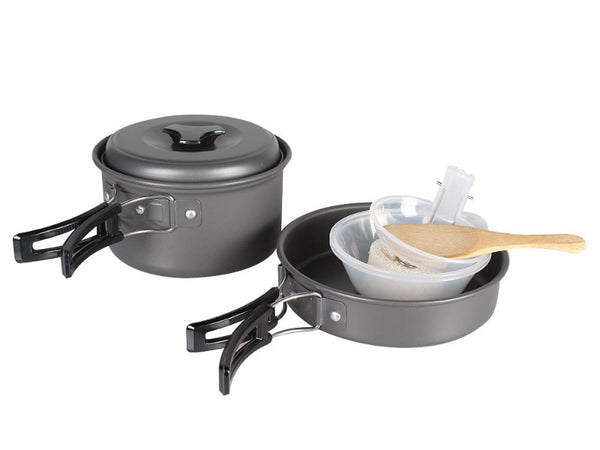 7PCS Outdoor Camping Cooking Pot Set with Carry Bag