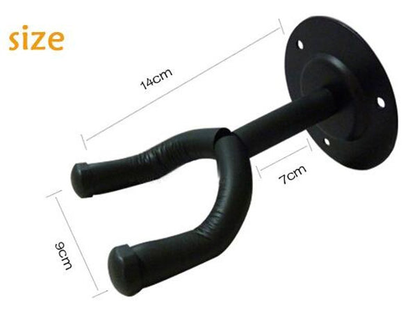Heavy-Duty Foam-Padded Steel Guitar Hanger Wall Mount