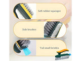 V-Shape Grout & Corner Cleaning Brush - 2-in-1 Scraper Tool