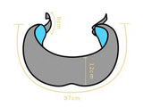 Black Wireless Bluetooth Memory Foam Headset Eye Mask