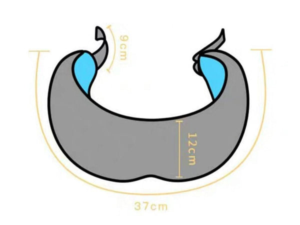 Black Wireless Bluetooth Memory Foam Headset Eye Mask