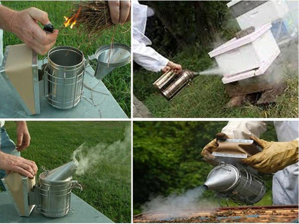 Bee Smoker with 100mm Leatheroid + Guard