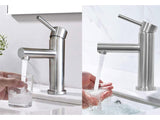 Stainless Steel Water Faucets Hot Cold Water Mixer Tap