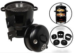 3 in 1 Barrel Smoker BBQ Charcoal Smoker Barbecue Grill 3 Layers
