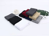 Knee Thigh High Stockings Cotton Leg Warmer,Black