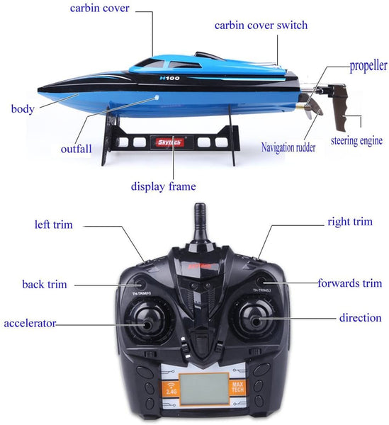 High-Powered RC Racing Boat