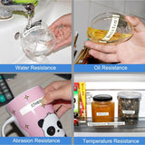 2PCS Dymo Letratag Label Tape 12mm WHITE 91201 Compatible, Black on White