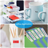 2PCS Dymo Letratag Label Tape 12mm WHITE 91201 Compatible, Black on White