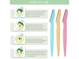 12PCS Eyebrow Razor Facial Hair Remover A02