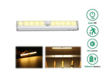 10LED WARM Recharageble Night Light LED Motion Sensor Closet Indoor Stair