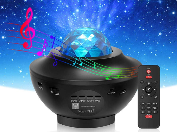 Night Light Projector Laser Galaxy Starry Sky Projector Rotating Night Light