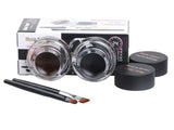 Gel Eyeliner Black & Brown + 2 Brushes