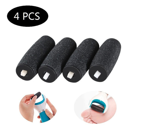 4PCS Roller Heads for Electronic Pedicure Foot File Replacement Waterproof