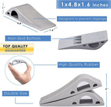 Rubber Door Stop Wedge Security Door Stop with Holder 3PCS