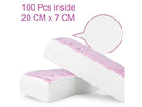 100pcs Wax Strip Hair Remover Waxing Strips