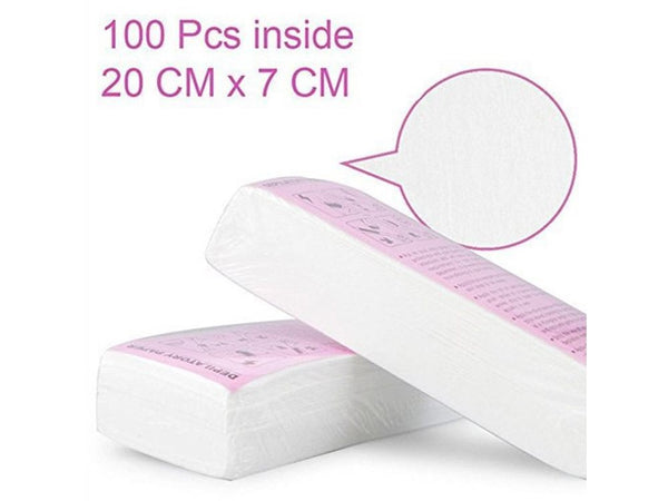 100pcs Wax Strip Hair Remover Waxing Strips