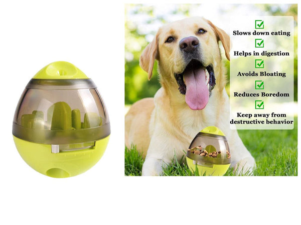 Pet Feeder Tumbler Slow Food Dispenser Dog Cat Toy