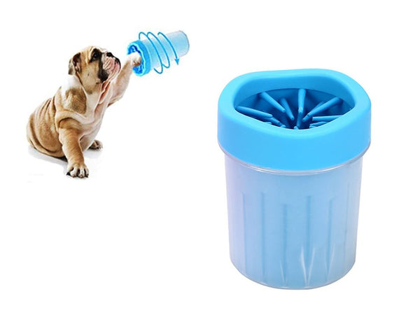 Portable Dog Paws Cleaner Cup Pet Cleaning Brush