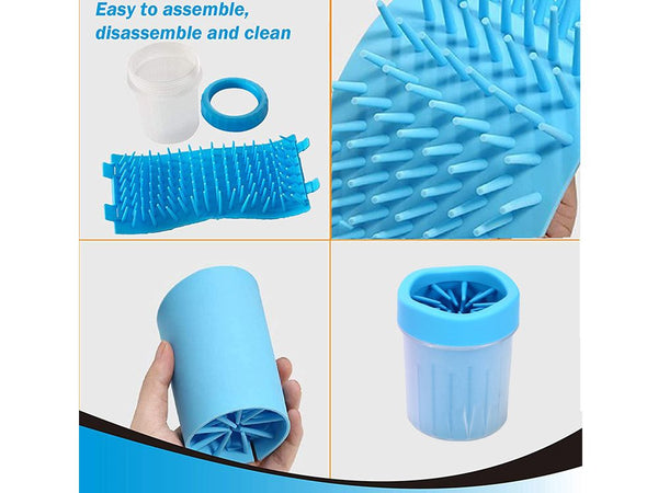 Portable Dog Paws Cleaner Cup Pet Cleaning Brush