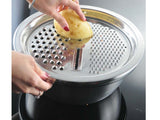 Vegetable Slicer Grater Vegetable Washing Basket Drain 3 in 1