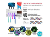 UV Toothbrush Sterilizer Holder Dispenser