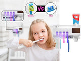 UV Toothbrush Sterilizer Holder Dispenser