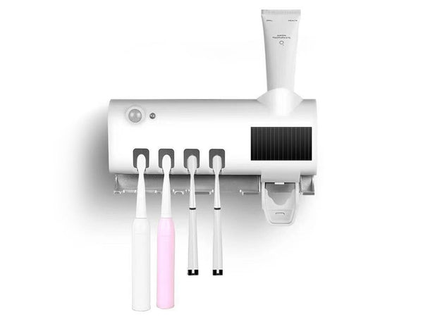 UV Toothbrush Sterilizer Holder Dispenser