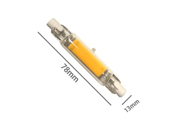R7S COB LED Lamp Bulb Glass Tube for Replace Halogen Light Spot Light