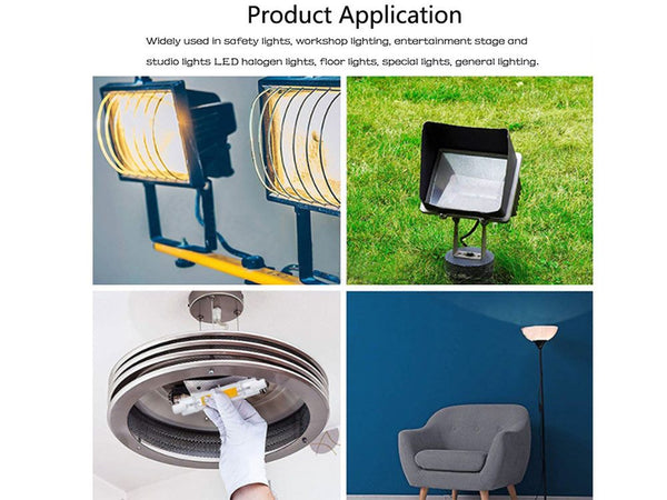 R7S COB LED Lamp Bulb Glass Tube for Replace Halogen Light Spot Light