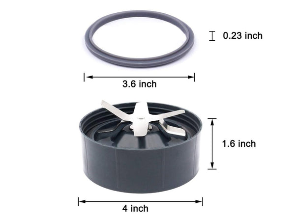 Replacement Extractor Blade for Nutribullet 900/600 Series, 2 Extra Gasket