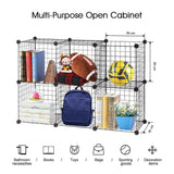 6 Cubes Black DIY Wire Storage Shelves