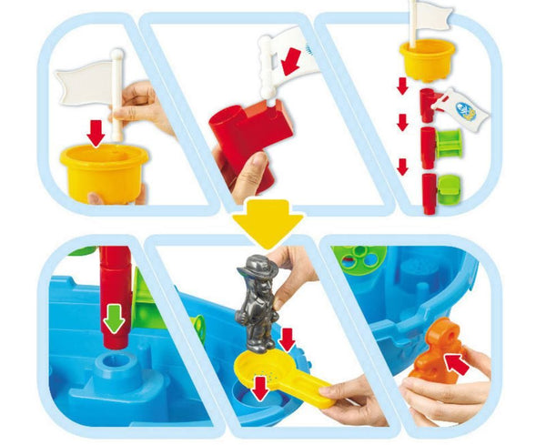 BOAT Kids Child Outdoor Sand Water Table Play Set Toys Beach Sandpit