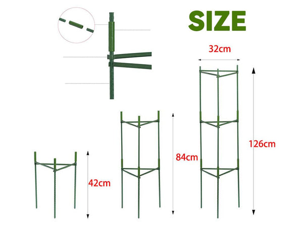Tomato Cage 126CM - Climbing Vegetable Cage 3PCS