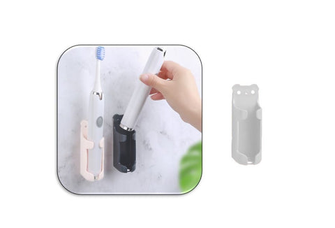 White Electric Toothbrush Holder Wall Mounted Tooth Brush Organizer