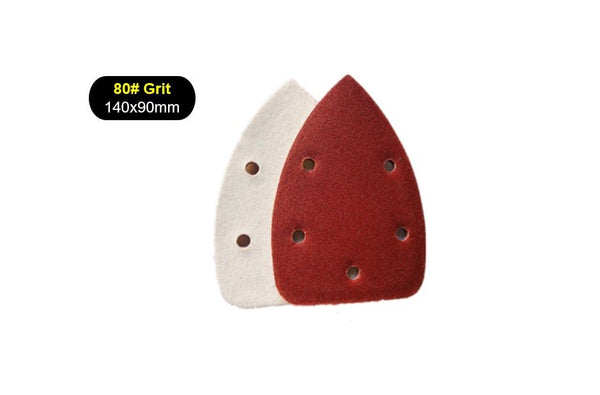 10pcs 80# Grit 140x90mm Triangle Sanding paper Orbital Sand Paper