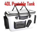 50cm 40L Fishing Bin Live Bait Tank Bucket Portable Jetski Heavy Duty